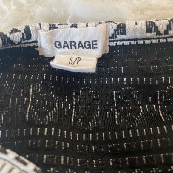 Garage Black and White Patterned Stretch Tank - Picture 14 of 14